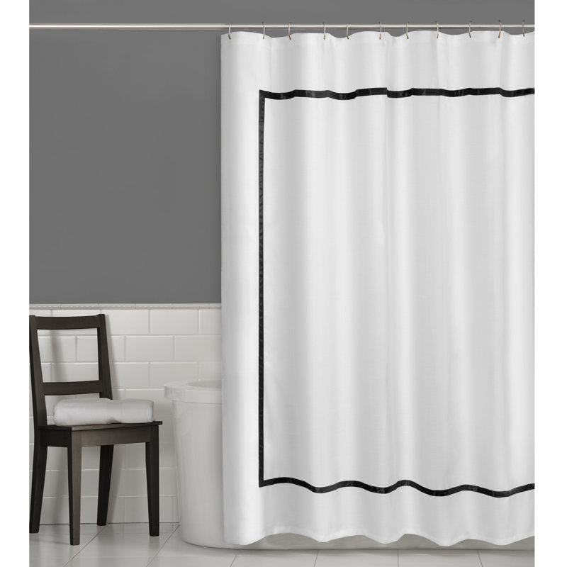 Maytex Hotel Border Shower Curtain & Reviews Wayfair